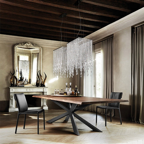 cattelan spyder wood dining table