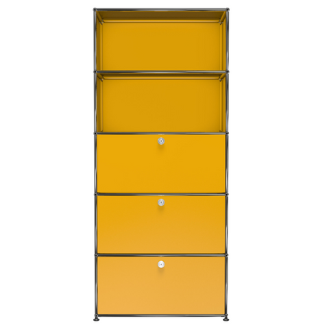 usm haller shelving q1 in yellow 