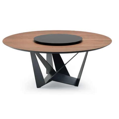 cattelan skorpio round wood dining table