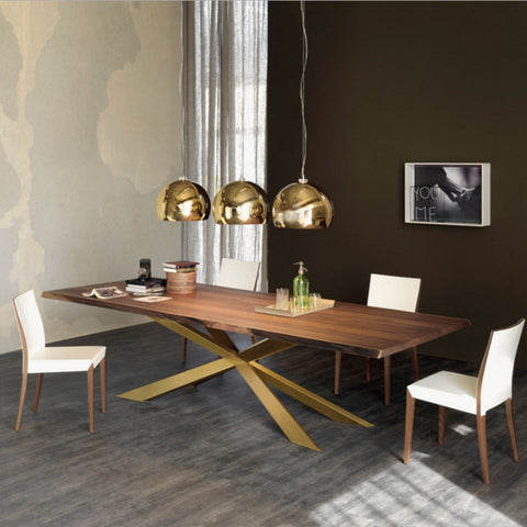 cattelan spyder wood dining table